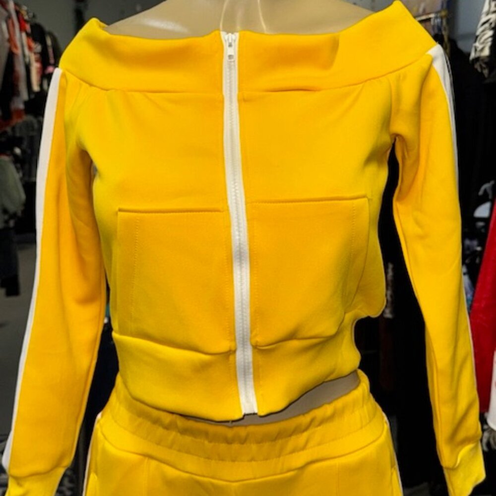 Yellow Track suit 2pc set